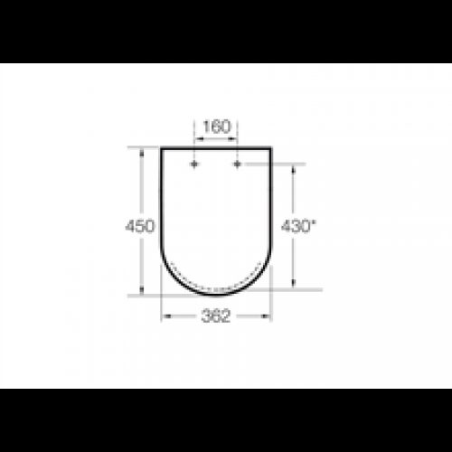 Abattant et siège Meridian Roca