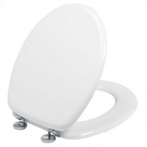 Abattant wc blanc en bois moulé WOODY – WIRQUIN