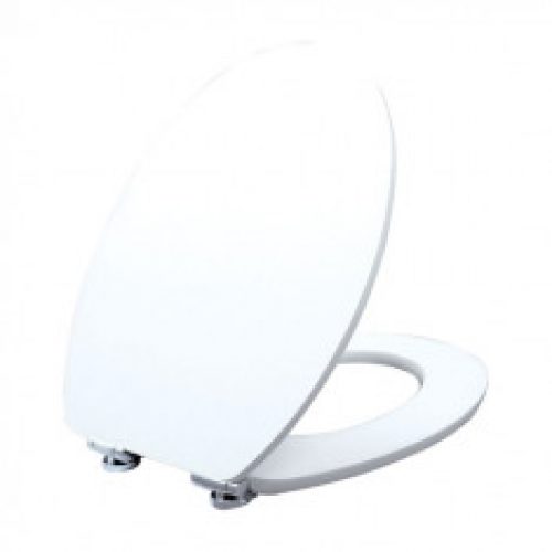 Abattant wc bois déco DIPLOMAT BLANC – Frein de chute – WIRQUIN
