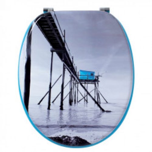 Abattant WC DECO Bois cabane pêcheur – Wirquin Pro 20720369