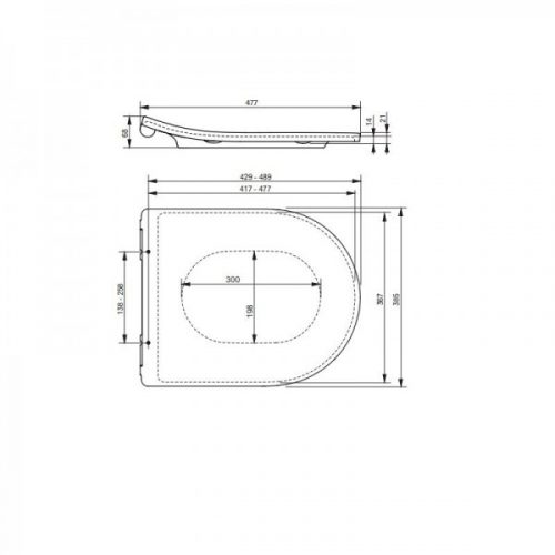 Abattant WC Frein de Chute TOTO RP Blanc Résine d’urée TC511Q
