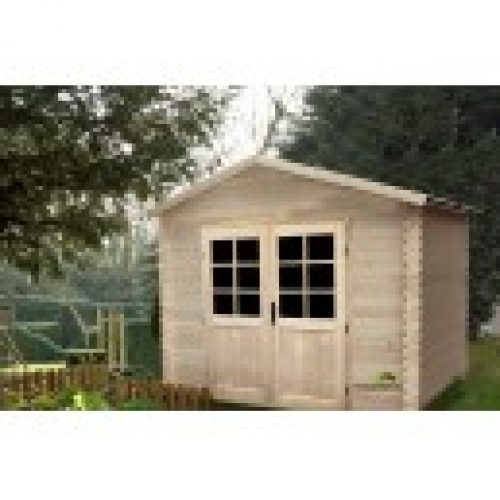 Abri de jardin en bois IBIS 2.98 X 2.98 7.51m² ep 28mm
