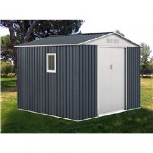 Abri de jardin gris DERBY 7,06m² Gardiun