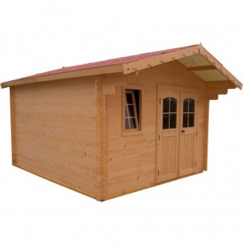 Abri de jardin madriers bois massif 42mm avec double rainurage 15.73 m²