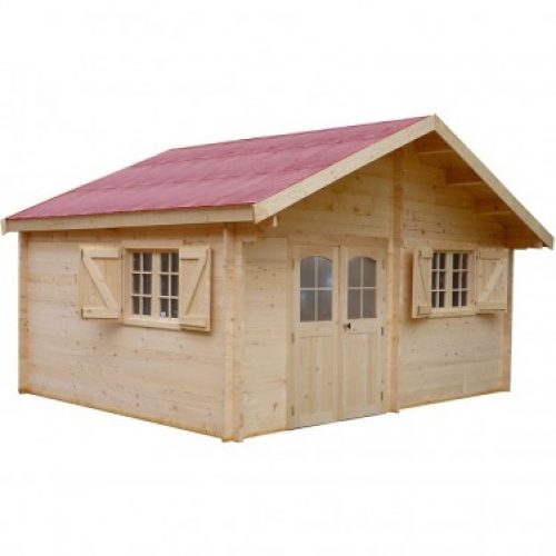 Abri de jardin madriers bois massif 42mm avec double rainurage 24.96 m²