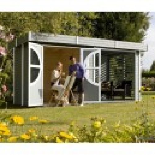 Abri de jardin Summerhouse RELAX en bois scandinave peint…