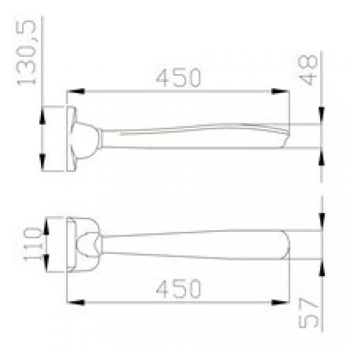 Accoudoir pliant 45cm Urban People Mediclinics