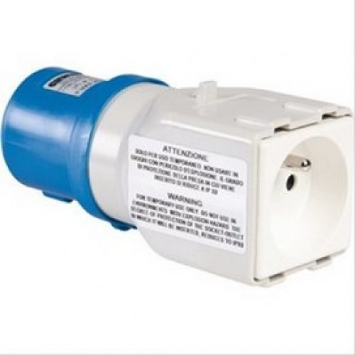Adaptateur mobile industriel vers domestique 2P+T 16A 230V