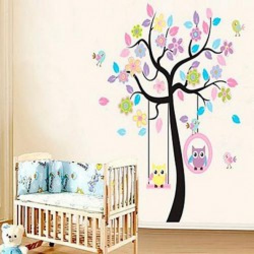 Affiche murale Arbre, hibou