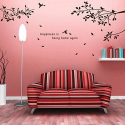 Affiche murale Arbre, oiseaux