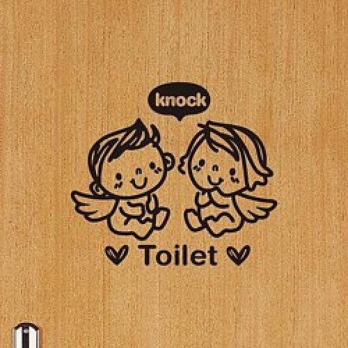 Affiche murale Indication toilette