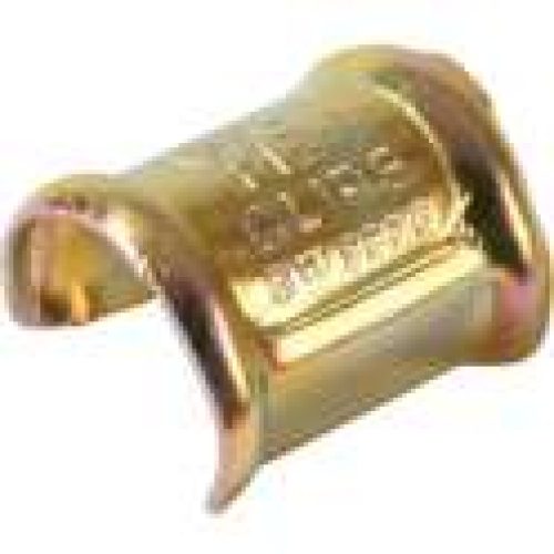 Agrafe zingué jaune pour collier clip – Vendu par 100 – Clips