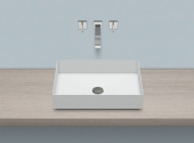 Alape AB – Vasque à poser pour meuble 500×375 blanc avec revêtement