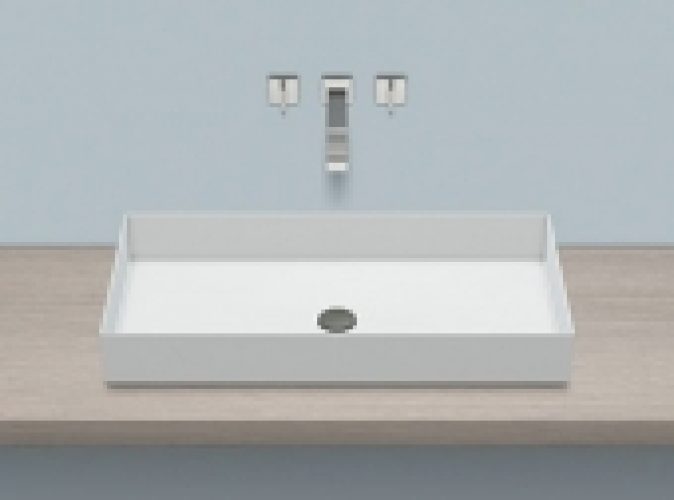 Alape AB – Vasque à poser pour meuble 750×375 blanc sans revêtement