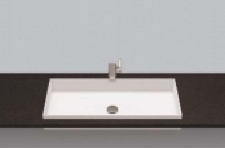 Alape EB – Lavabo à encastrer par le dessus 750×375 blanc sans revêtement
