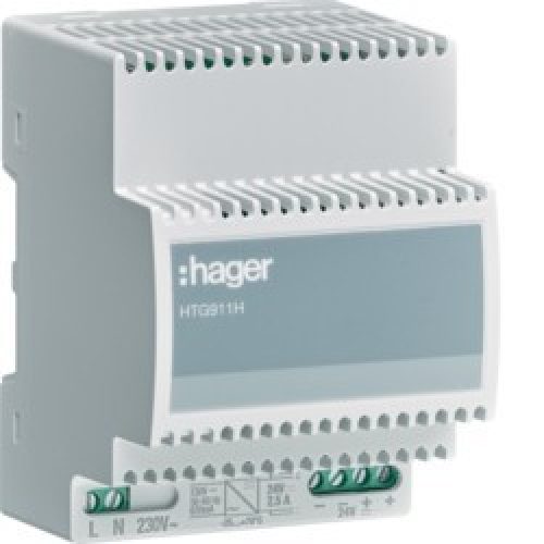 Alim 230VAC/24VDC 2,5A 70°C – APPAREILLAGE DE TETE  HAGER HTG911H