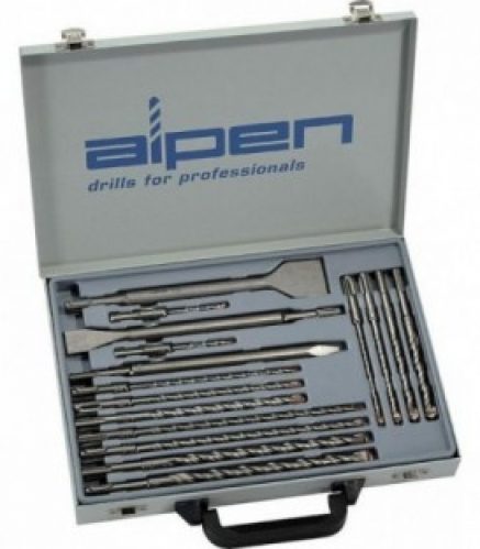 ALPEN SDS-Plus foret a marteau et set de ciseau SDS-plus KIT 16 pcs.