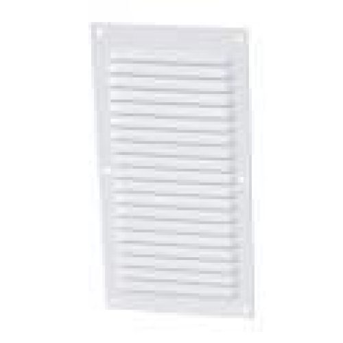Alu laque blanc avec moustiquaire : Rectangulaire verticale 30×15