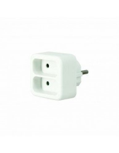 ALUX – Fiche multiprise biplite 2X2P 6A – 200014