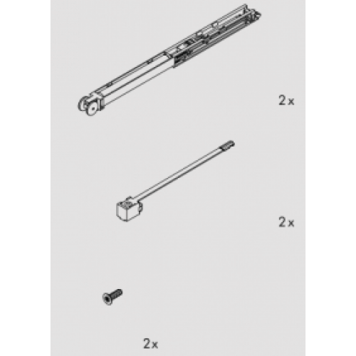Amortisseur pour porte coulissante Clipo 16 H ou 16 GPK