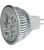 Ampoule LED GU5,3 – 5W blanc-chaud 45°, 12 V intensité non variable