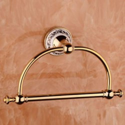 Anneau porte-serviettes de style contemporain en alliage de zinc