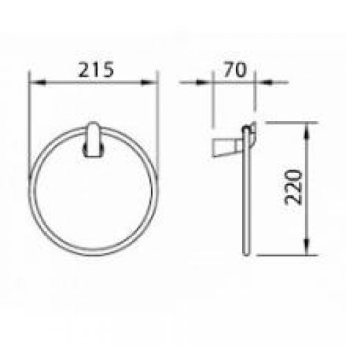 Anneau porte-serviettes Élégance