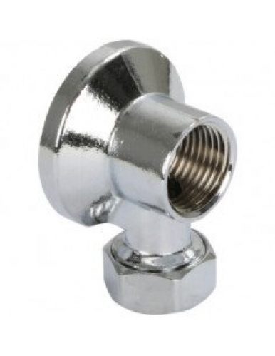 Applique chromée avec écrou à collet battu 14-1/2