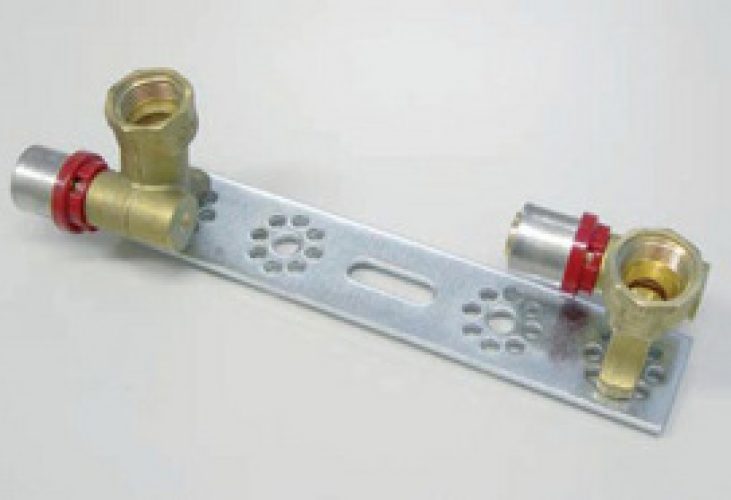 Applique Double liaison final Multicouche à sertir (TH) F1/2 »(15/21) Ø16. 150mm  Tiemme