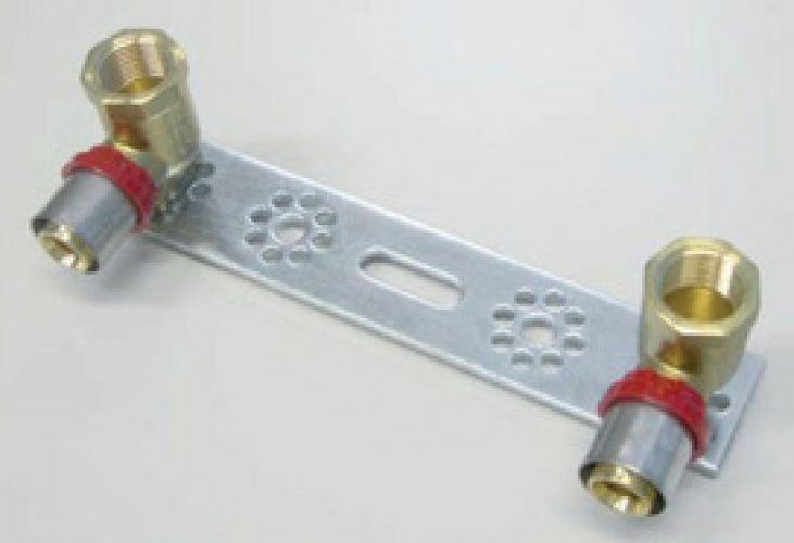 Applique Double plate Multicouche à sertir (TH) F1/2 »(15/21) Ø16. 150mm  Tiemme