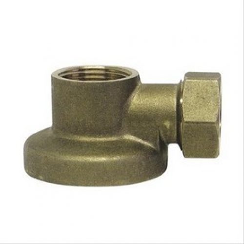 Applique murale en laiton brossé F1/2 » pour tube Ø14