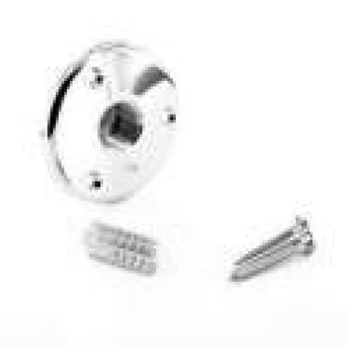 Applique traversée de cloison D.16 Femelle 15×21 chromée