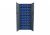 Armoire de Rangement Acier 2 Portes + 40 Bacs Bleus 4L 260x760x1600