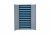 Armoire de Rangement Acier 2 Portes + 84 Bacs Bleus 1L 260x760x1600