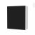 Armoire De Salle De Bains Rangement Haut Ginko Noir 1 Porte Cotes Blancs L60 X H70 X P27 Cm