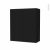 Armoire De Salle De Bains Rangement Haut Ginko Noir 2 Portes Cotes Decors L60 X H70 X P27 Cm