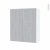 Armoire De Salle De Bains Rangement Haut Hoda Beton 2 Portes Cotes Blancs L60 X H70 X P27 Cm