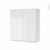 Armoire De Salle De Bains Rangement Haut Ipoma Blanc Brillant 2 Portes Cotes Decors L60 X H70 X P27 Cm