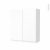 Armoire De Salle De Bains Rangement Haut Ipoma Blanc Mat 2 Portes Cotes Blancs L60 X H70 X P27 Cm