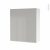 Armoire De Salle De Bains Rangement Haut Ivia Gris 1 Porte Cotes Blancs L60 X H70 X P27 Cm