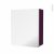 Armoire De Salle De Bains Rangement Haut Keria Aubergine 1 Porte Miroir Cotes Decors L60 X H70 X P27 Cm