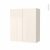 Armoire De Salle De Bains Rangement Haut Keria Ivoire 2 Portes Cotes Decors L60 X H70 X P27 Cm