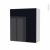 Armoire De Salle De Bains Rangement Haut Keria Noir 1 Porte Cotes Blancs L60 X H70 X P27 Cm