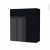 Armoire De Salle De Bains Rangement Haut Keria Noir 2 Portes Cotes Decors L60 X H70 X P27 Cm