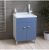 ARMOIRE DE TOILETTE EN BLEU PASTEL 60X50 AVEC LAVABO DE BAIN PROFOND