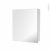 Armoire De Toilette Rangement Haut 1 Porte Miroir Cotes Blancs L60 X H70 X P17 Cm Hakeo