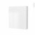 Armoire De Toilette Rangement Haut Bora Blanc 1 Porte Cotes Blancs L60 X H70 X P17 Cm