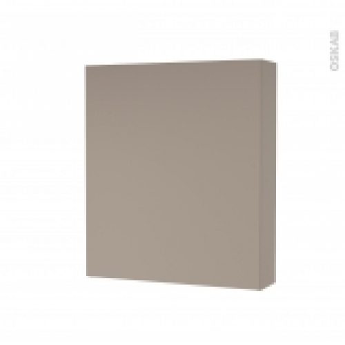Armoire De Toilette Rangement Haut Ginko Taupe 1 Porte Cotes Decors L60 X H70 X P17 Cm