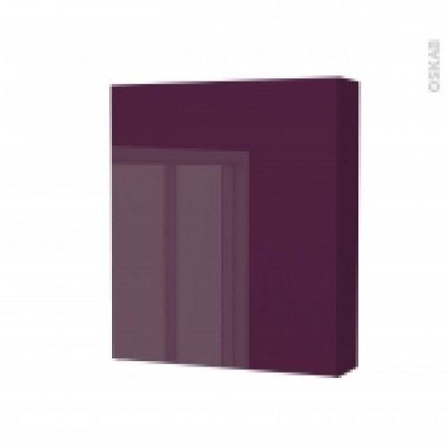 Armoire De Toilette Rangement Haut Keria Aubergine 1 Porte Cotes Decors L60 X H70 X P17 Cm
