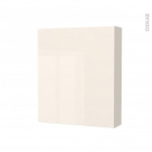 Armoire De Toilette Rangement Haut Keria Ivoire 1 Porte Cotes Decors L60 X H70 X P17 Cm